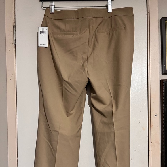 NWT LAUREN RALPH LAUREN NEW Women's Camel Straight Flat Front Dress Pant… - Picture 2 of 7